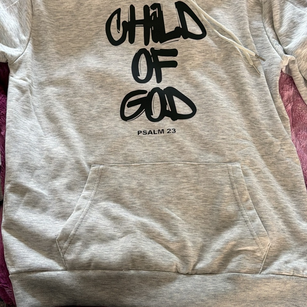 Gray 'Child of God' Kids Hoodie
